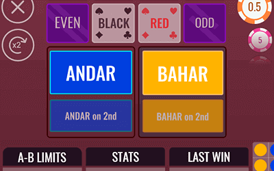 Make your first Andar/Bahar bet Make your first Andar/Bahar bet